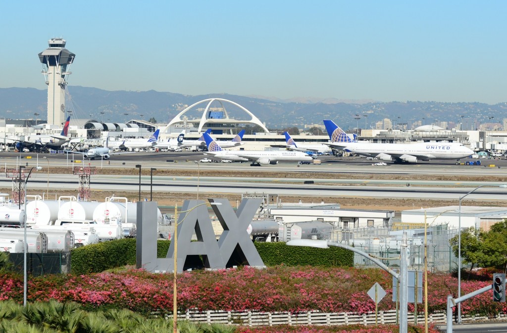 Los Angeles International Airport is seen on November 1, 2013, after a gunman repotedly shot 3 people at a security checkpoint. At least two people were injured Friday when a gunman opened fire at Los Angeles' international (LAX) airport, parts of which were evacuated as police swarmed into the area, officials and reports said. LAX said there were "multiple victims" including an airport worker, but police said there was "no mass casualty incident" at the airport, while at least one shooter was detained. AFP PHOTO/FREDERIC J. BROWNFREDERIC J. BROWN/AFP/Getty Images ORG XMIT: 186796229