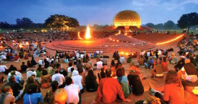 Auroville Bonfire