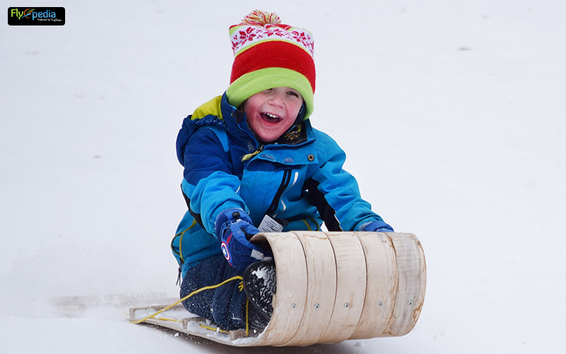 snow sledding