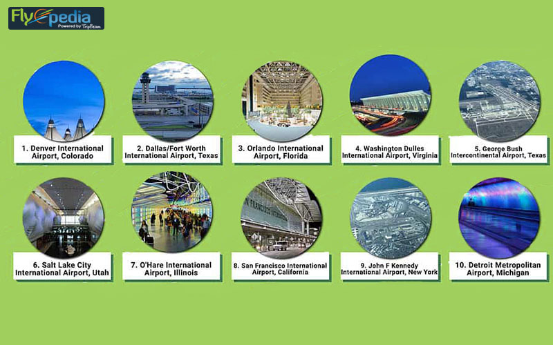 What are the top 10 biggest airports of the US