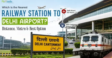 Which is the Nearest Railway Station to Delhi Airport