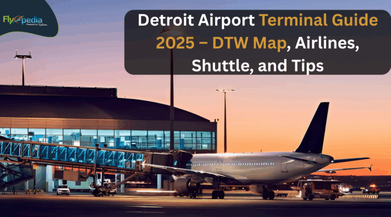 Detroit Airport Terminal Guide 2025 – DTW Map Airlines Shuttle and Tips flyopedia com