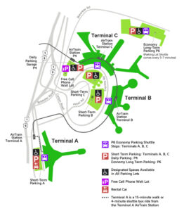 Map of Newark Liberty