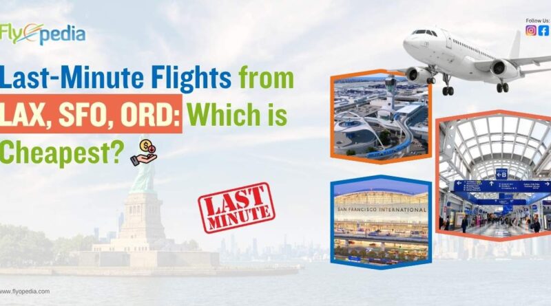 Last Minute Flights from LAX SFO ORD Which is Cheapest