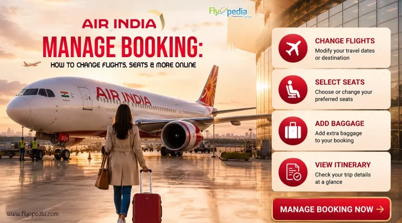 Air India Manage Booking Change Flights Seats & Baggage