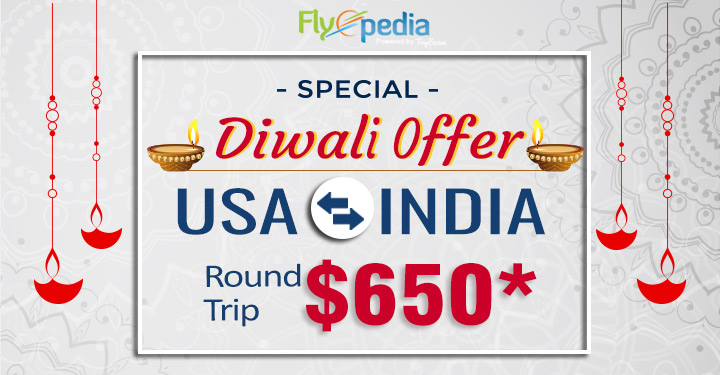Flyopedia’s Exclusive Diwali Deal: Round trip at $650*